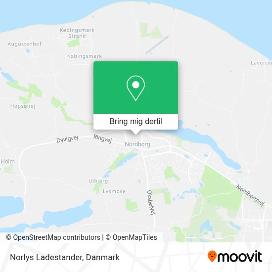 Norlys Ladestander kort