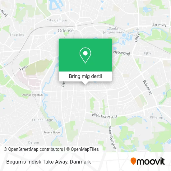 Begum's Indisk Take Away kort