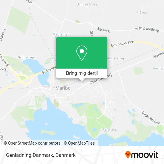 Genladning Danmark kort