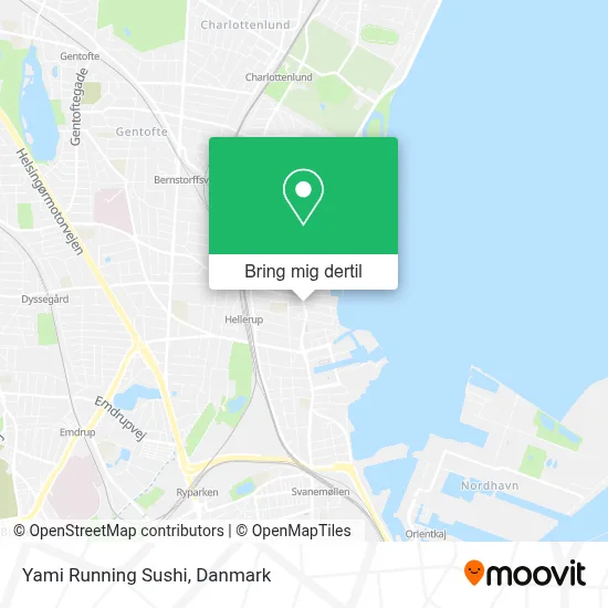Yami Running Sushi kort