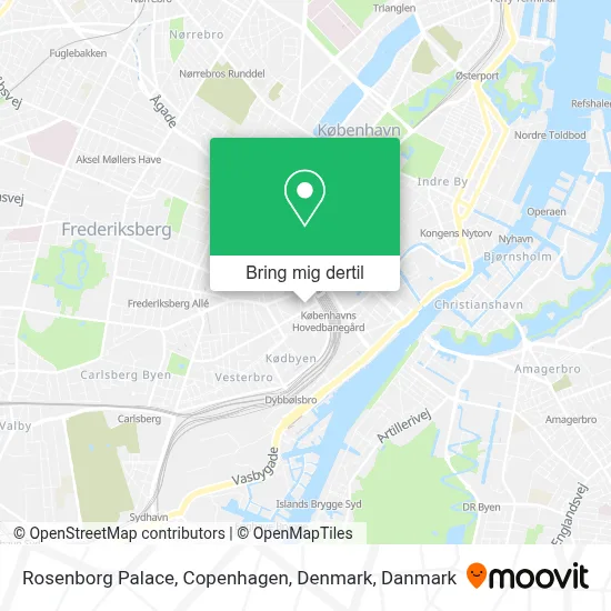 Rosenborg Palace, Copenhagen, Denmark kort