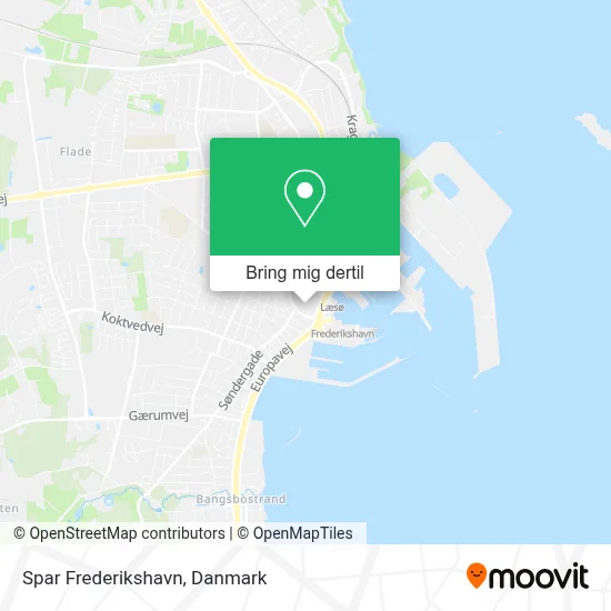 Spar Frederikshavn kort
