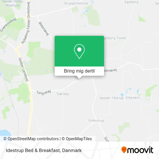 Idestrup Bed & Breakfast kort
