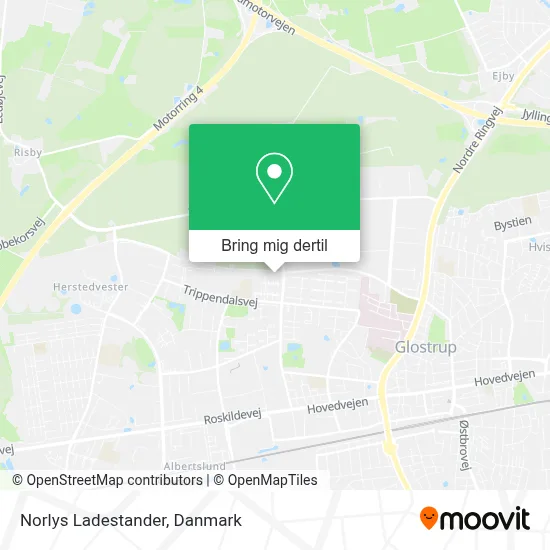 Norlys Ladestander kort