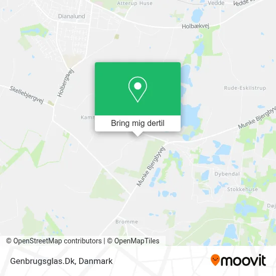 Genbrugsglas.Dk kort