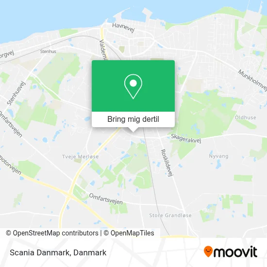 Scania Danmark kort