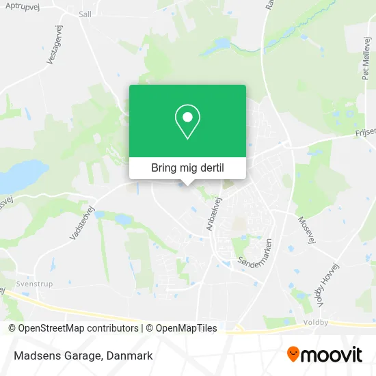 Madsens Garage kort