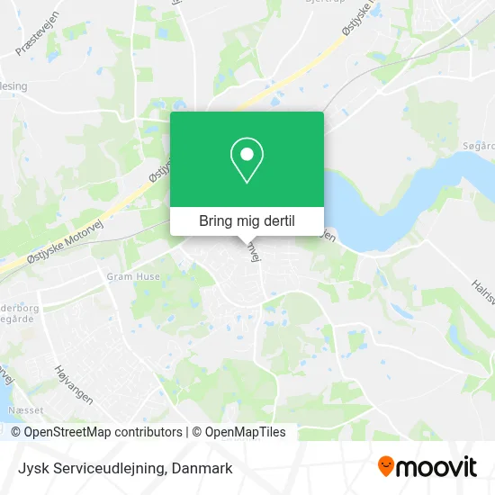 Jysk Serviceudlejning kort
