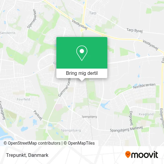 Trepunkt kort