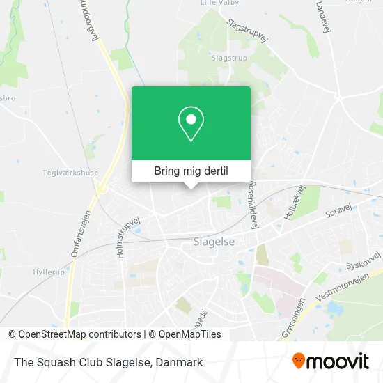 The Squash Club Slagelse kort