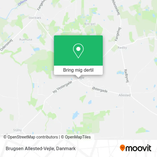 Brugsen Allested-Vejle kort