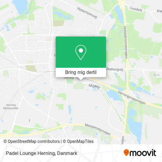 Padel Lounge Herning kort