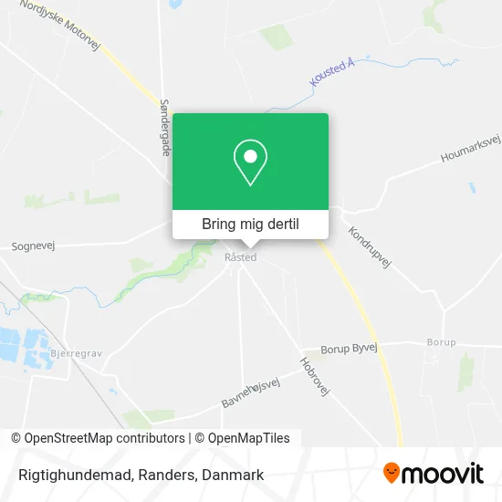 Rigtighundemad, Randers kort