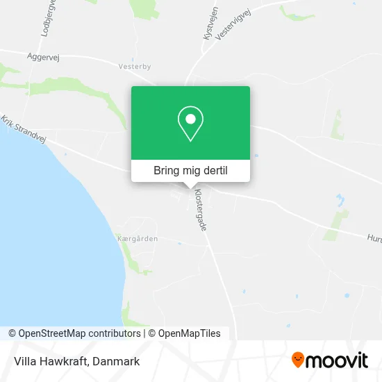 Villa Hawkraft kort