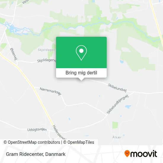 Gram Ridecenter kort