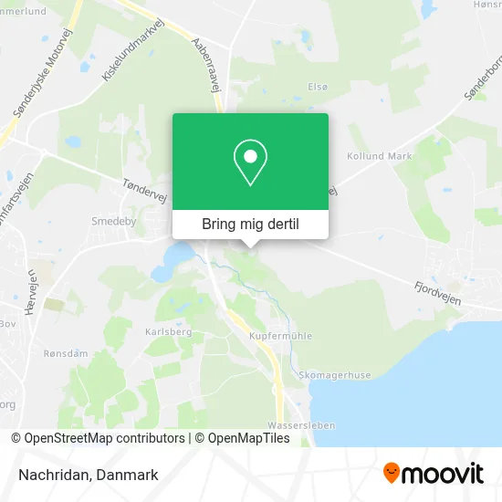 Nachridan kort