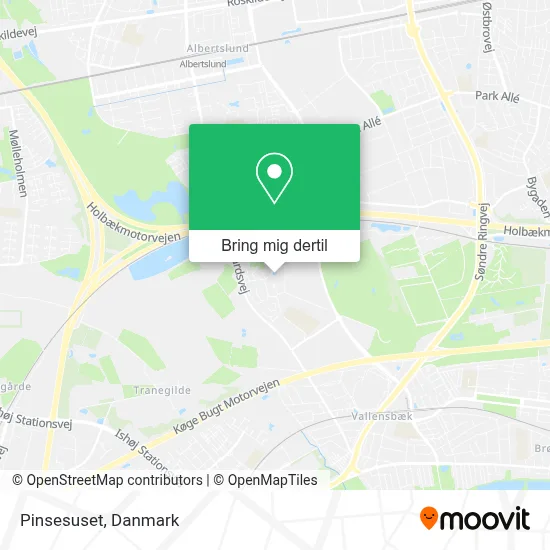 Pinsesuset kort