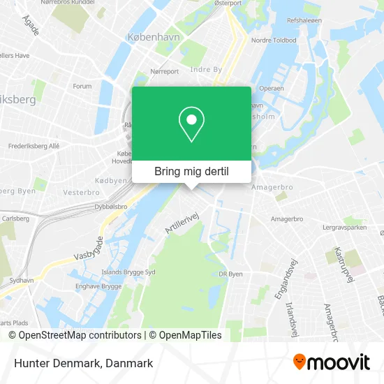 Hunter Denmark kort