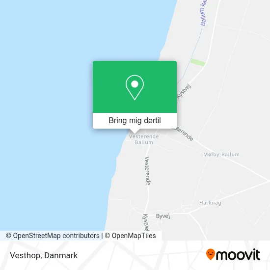 Vesthop kort
