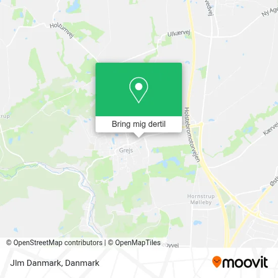 Jlm Danmark kort
