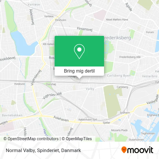 Normal Valby, Spinderiet kort