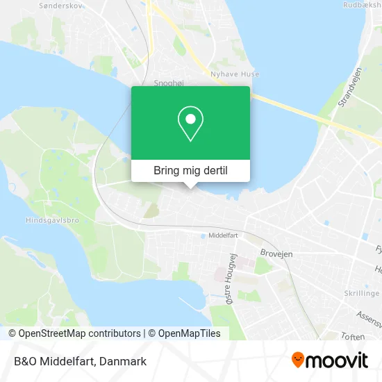 B&O Middelfart kort