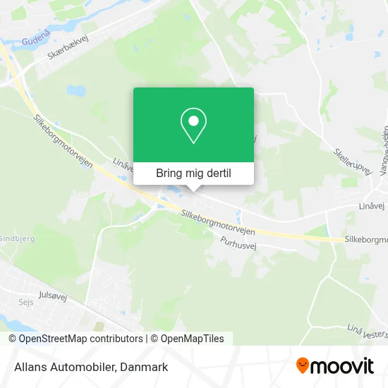 Allans Automobiler kort