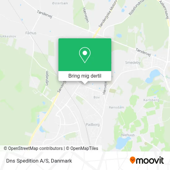 Dns Spedition A/S kort