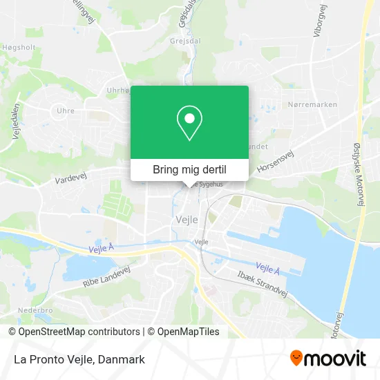 La Pronto Vejle kort