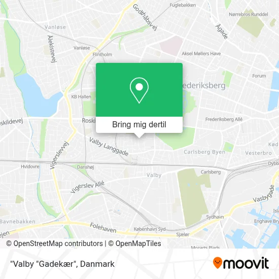 "Valby "Gadekær" kort