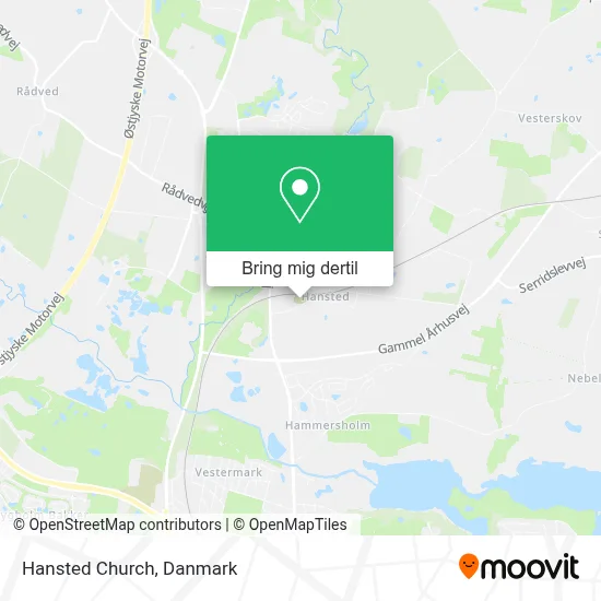 Hansted Church kort