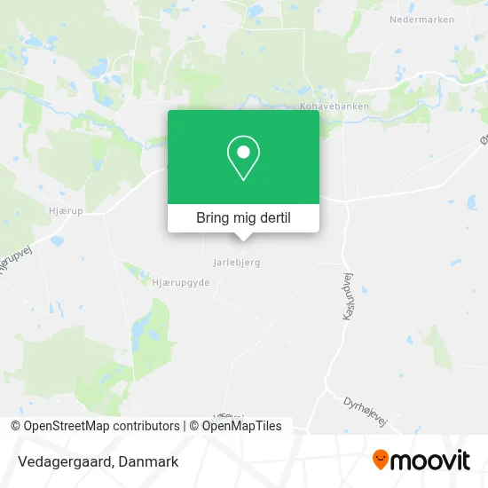Vedagergaard kort