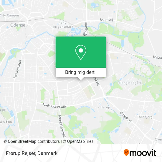 Frørup Rejser kort