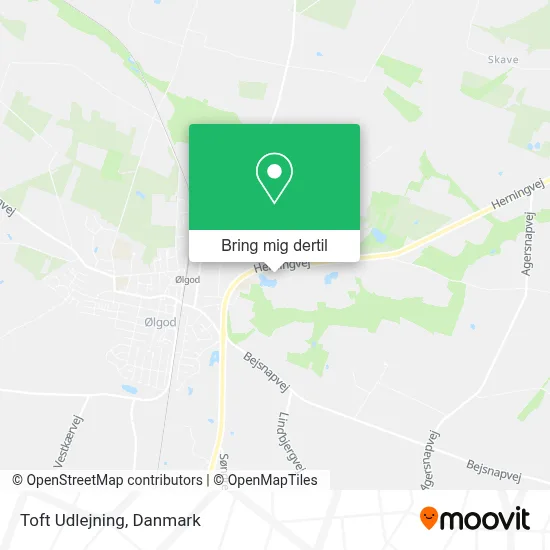 Toft Udlejning kort