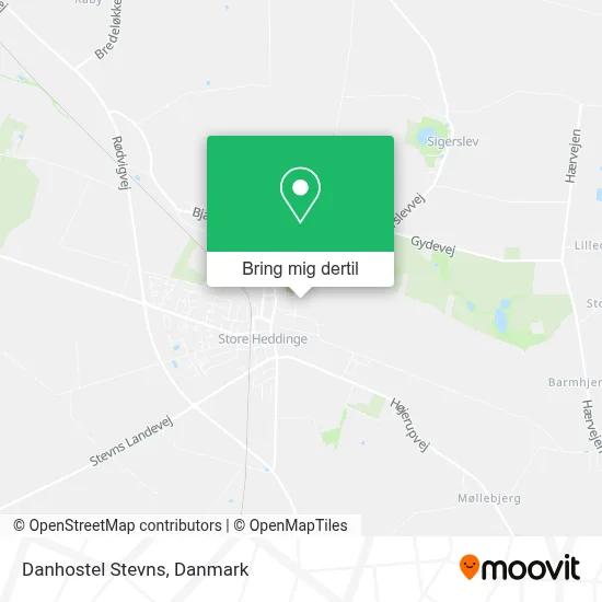 Danhostel Stevns kort
