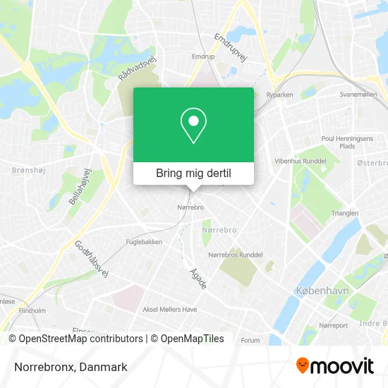 Norrebronx kort
