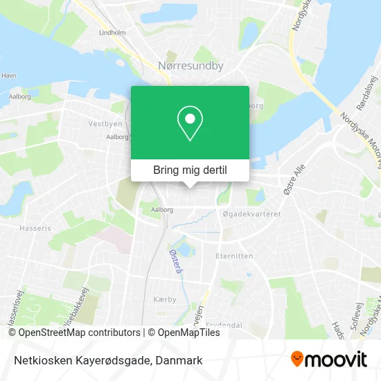 Netkiosken Kayerødsgade kort