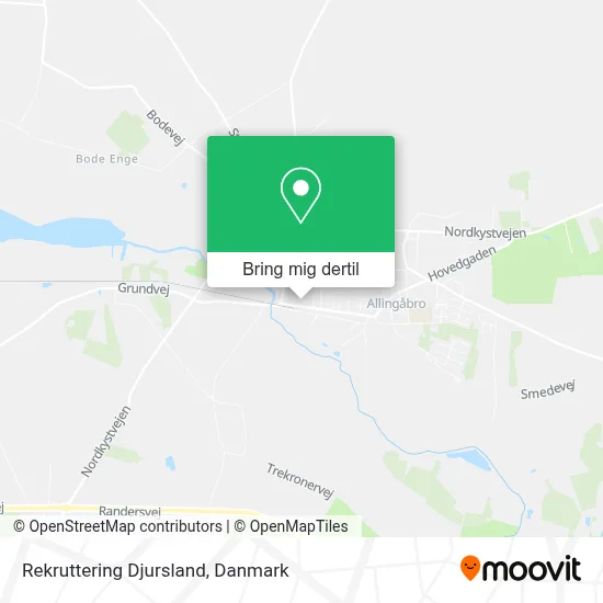 Rekruttering Djursland kort