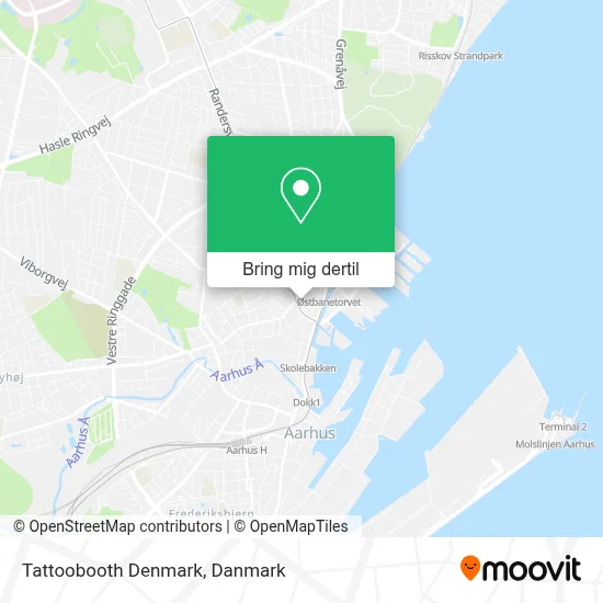 Tattoobooth Denmark kort