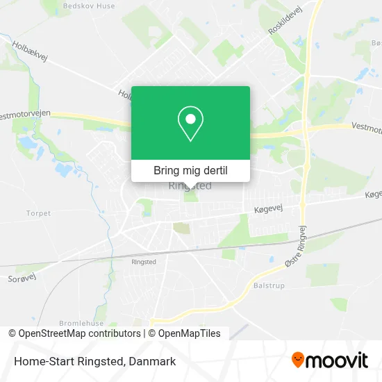 Home-Start Ringsted kort
