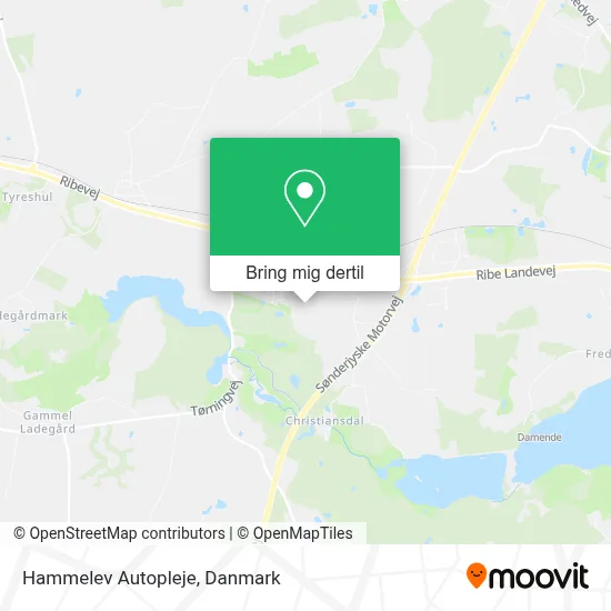 Hammelev Autopleje kort