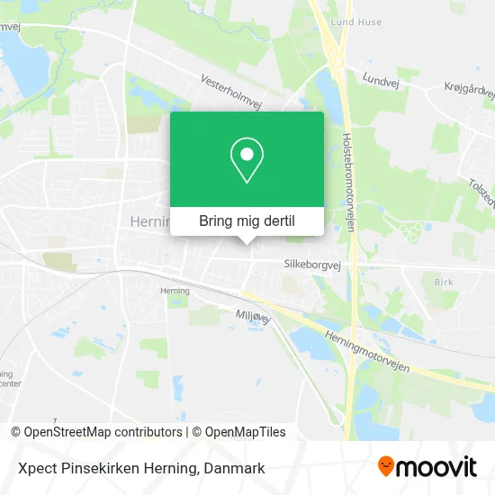 Xpect Pinsekirken Herning kort