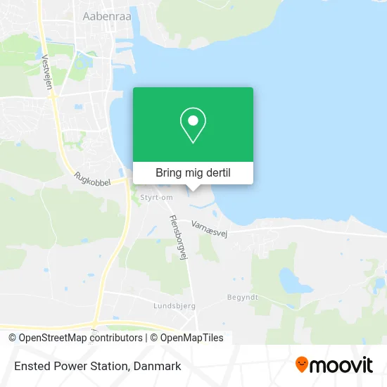 Ensted Power Station kort