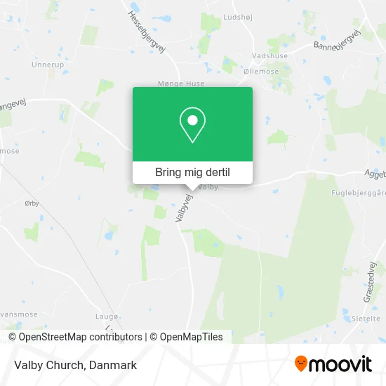 Valby Church kort