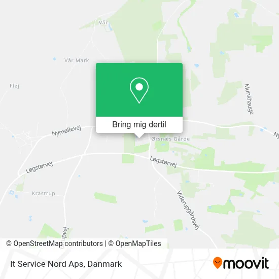 It Service Nord Aps kort