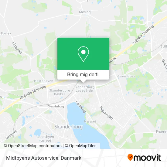 Midtbyens Autoservice kort
