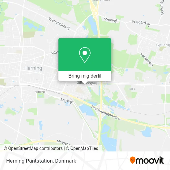 Herning Pantstation kort