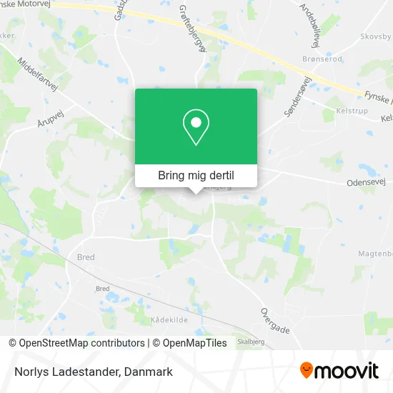 Norlys Ladestander kort