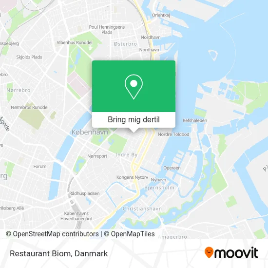 Restaurant Biom kort
