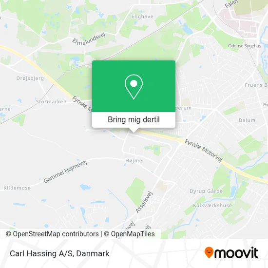 Carl Hassing A/S kort